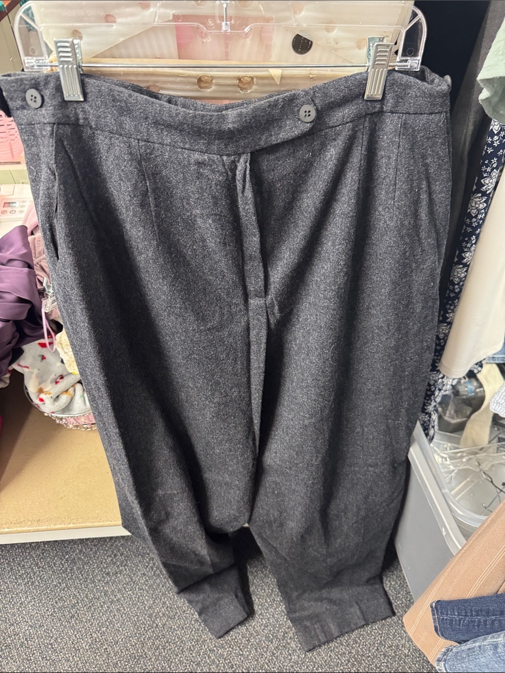 Vintage Harvé benard wool blend pants size 16 // 092716